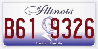 IL license plate B619326