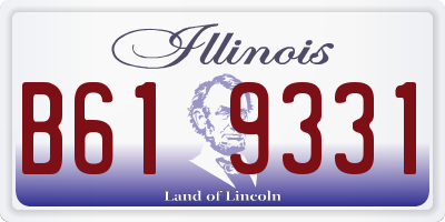 IL license plate B619331
