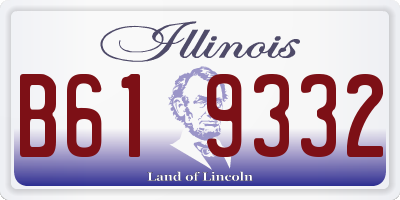 IL license plate B619332