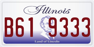 IL license plate B619333