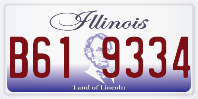 IL license plate B619334