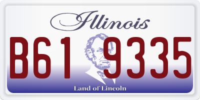 IL license plate B619335