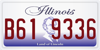 IL license plate B619336