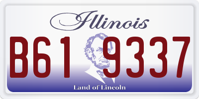 IL license plate B619337