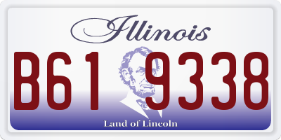 IL license plate B619338