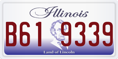 IL license plate B619339