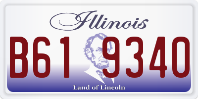 IL license plate B619340