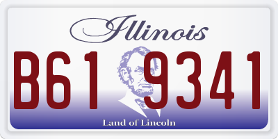 IL license plate B619341
