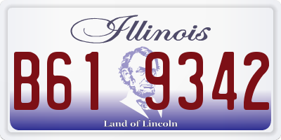 IL license plate B619342