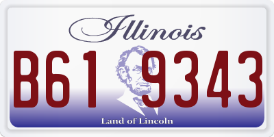 IL license plate B619343