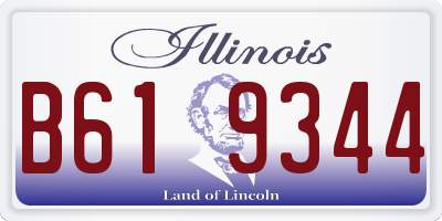 IL license plate B619344