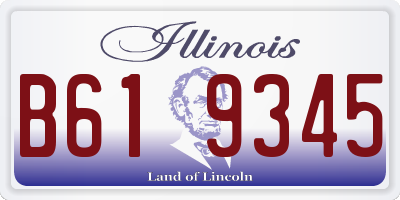 IL license plate B619345
