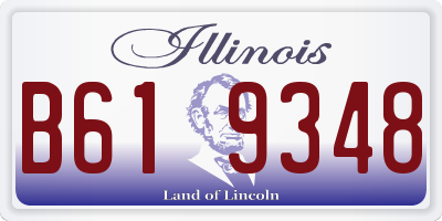 IL license plate B619348