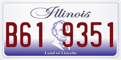 IL license plate B619351