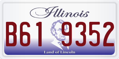 IL license plate B619352