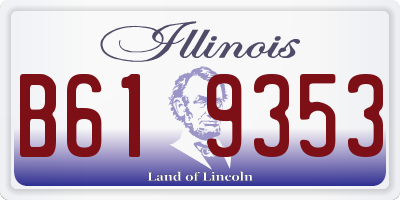 IL license plate B619353