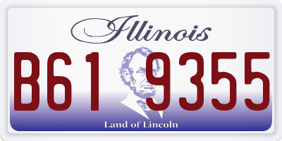 IL license plate B619355