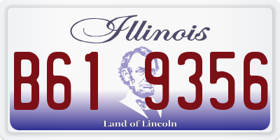 IL license plate B619356