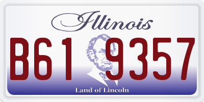 IL license plate B619357