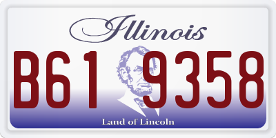 IL license plate B619358
