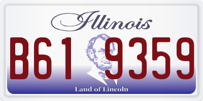 IL license plate B619359