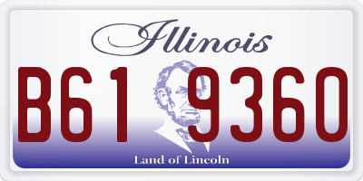 IL license plate B619360