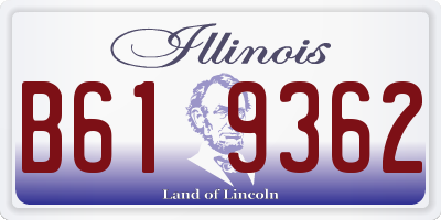 IL license plate B619362