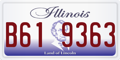 IL license plate B619363