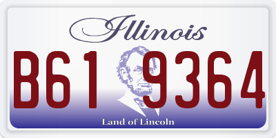 IL license plate B619364