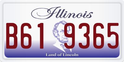 IL license plate B619365