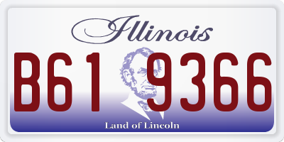 IL license plate B619366