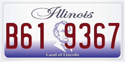IL license plate B619367