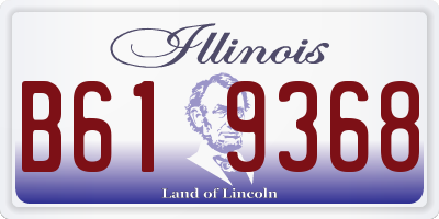 IL license plate B619368