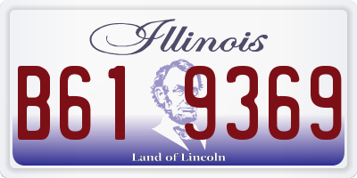 IL license plate B619369