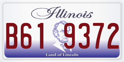 IL license plate B619372