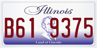 IL license plate B619375
