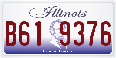 IL license plate B619376