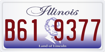 IL license plate B619377
