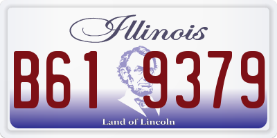 IL license plate B619379