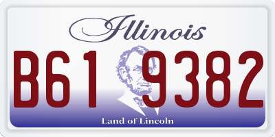 IL license plate B619382