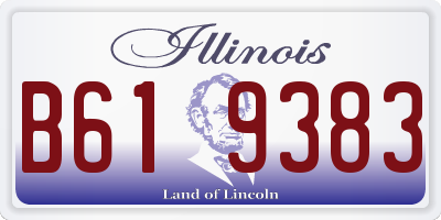 IL license plate B619383