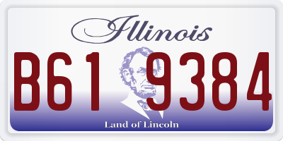 IL license plate B619384