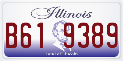 IL license plate B619389