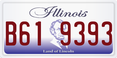 IL license plate B619393