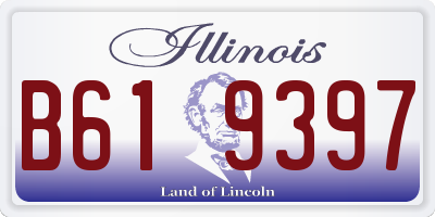 IL license plate B619397