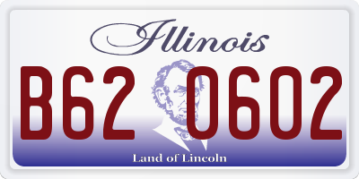 IL license plate B620602