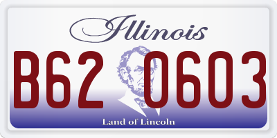 IL license plate B620603
