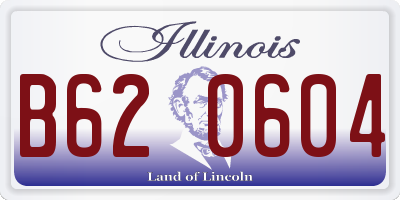 IL license plate B620604