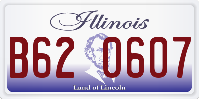 IL license plate B620607