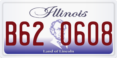 IL license plate B620608